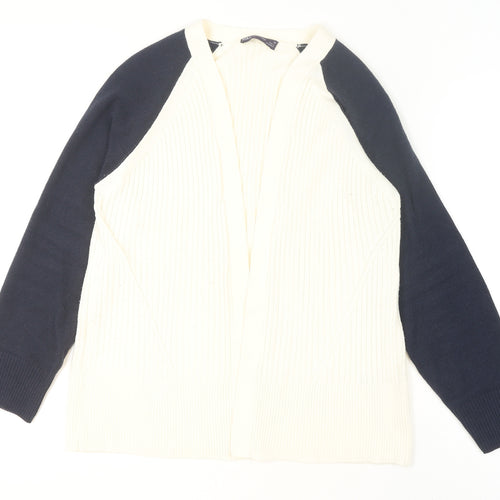 Marks and Spencer Women’s Ivory Knit Raglan Sleeve Open Cardigan M