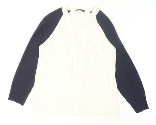Marks and Spencer Women’s Ivory Knit Raglan Sleeve Open Cardigan M