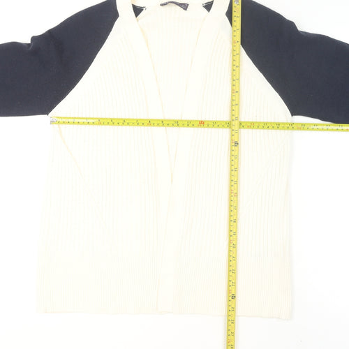 Marks and Spencer Women’s Ivory Knit Raglan Sleeve Open Cardigan M