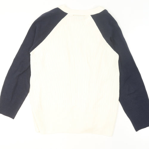Marks and Spencer Women’s Ivory Knit Raglan Sleeve Open Cardigan M