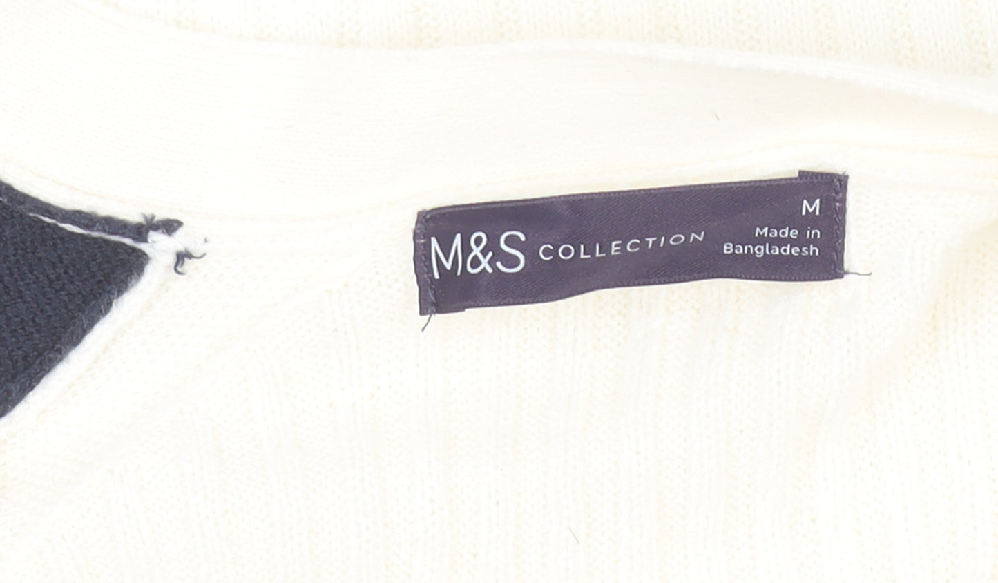 Marks and Spencer Women’s Ivory Knit Raglan Sleeve Open Cardigan M
