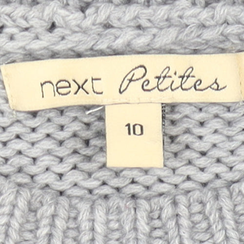 Next Petites Grey Polar Bear Knit Jumper Women’s Size 10