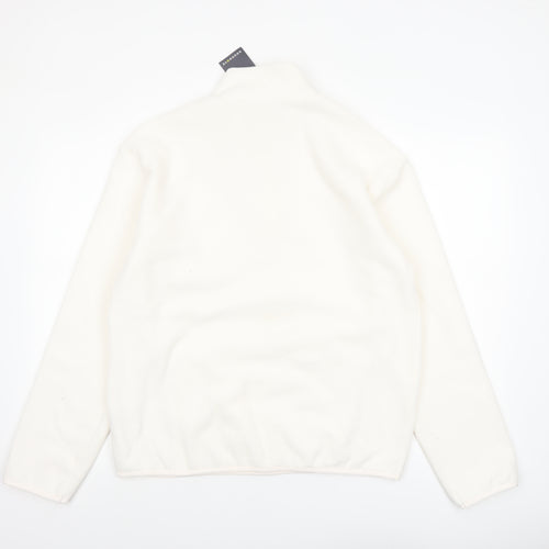 Marks and Spencer Boys Ivory Fleece 1/4 Zip Sweatshirt 15-16 Years