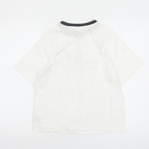 Disney Women's White Mickey Mouse T-Shirt Nightshirt Size 10-12 Cotton