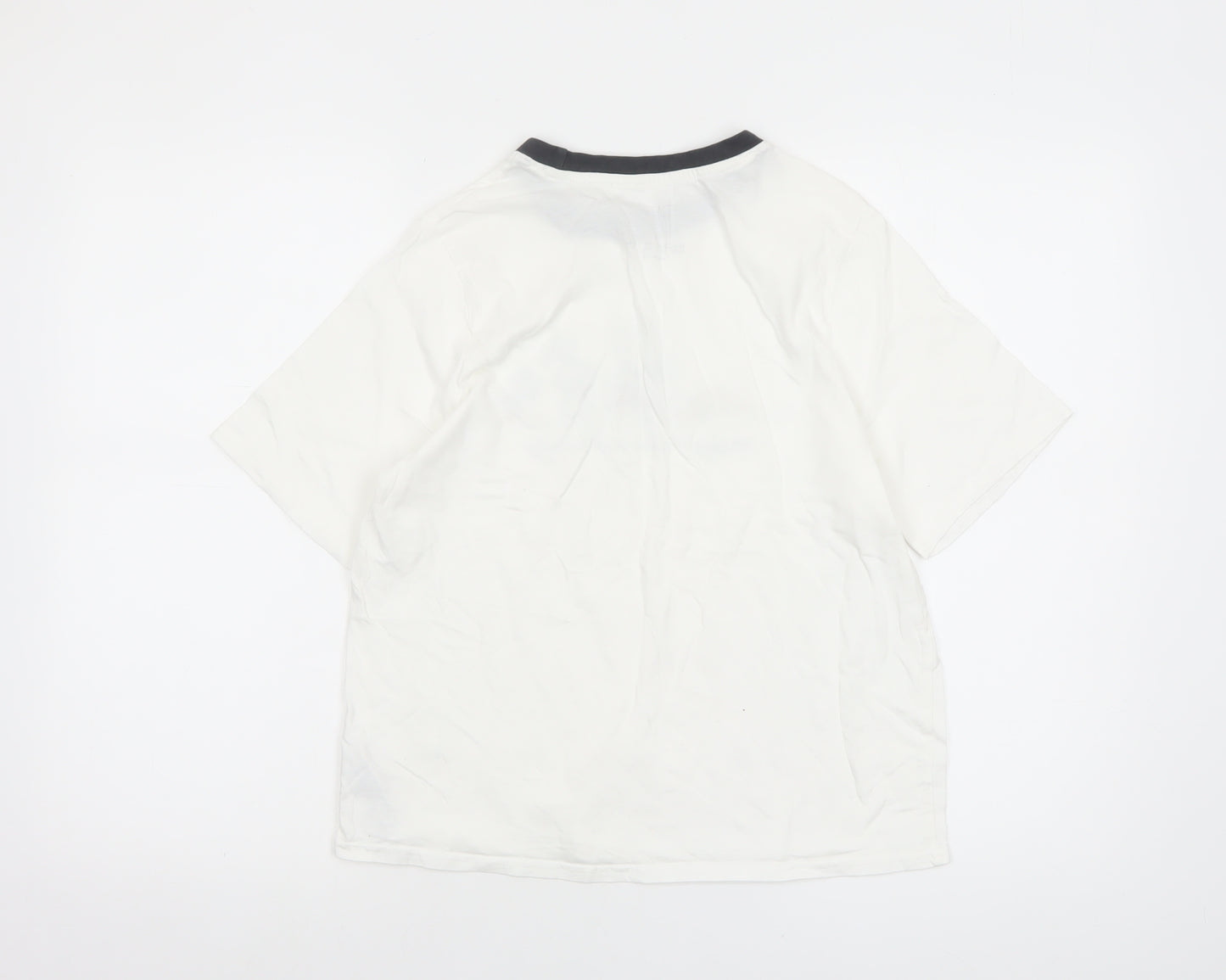 Disney Women's White Mickey Mouse T-Shirt Nightshirt Size 10-12 Cotton