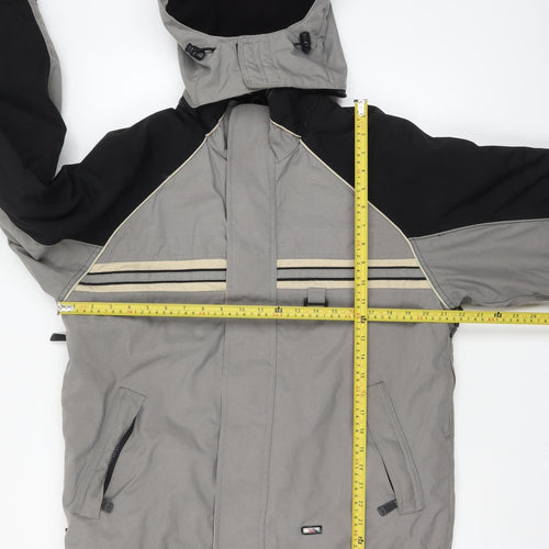 Trespass Boys Grey Hooded Puffer Jacket 13-14 Years Winter Waterproof Coat