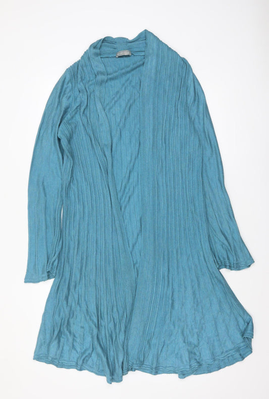 Marks and Spencer Per Una Blue Long Sleeve Open Knit Cardigan Women’s Size 16
