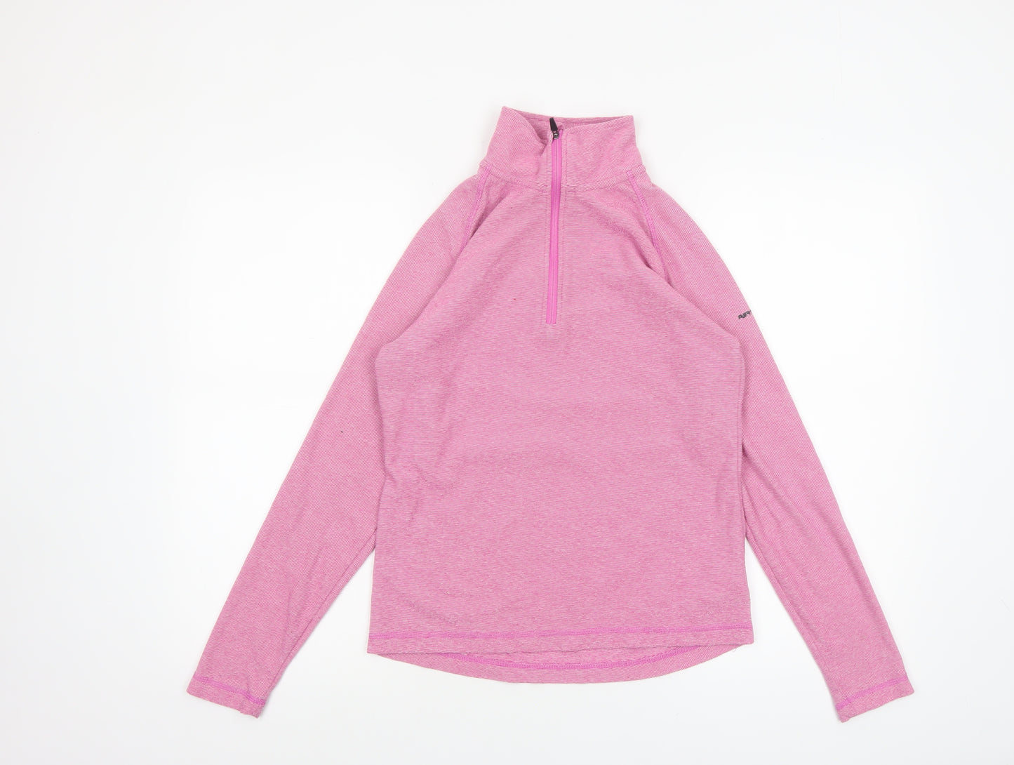 Trespass Womens Pink 1/2 Zip Lightweight Pullover Fleece UK10