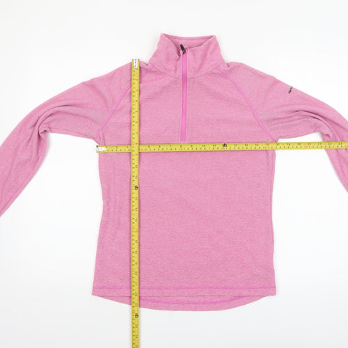Trespass Womens Pink 1/2 Zip Lightweight Pullover Fleece UK10