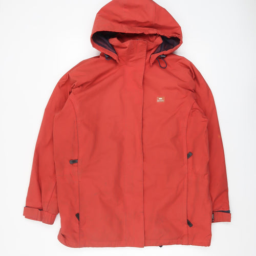 Trespass Men's Red Waterproof Windproof Hooded Parka Jacket Size M