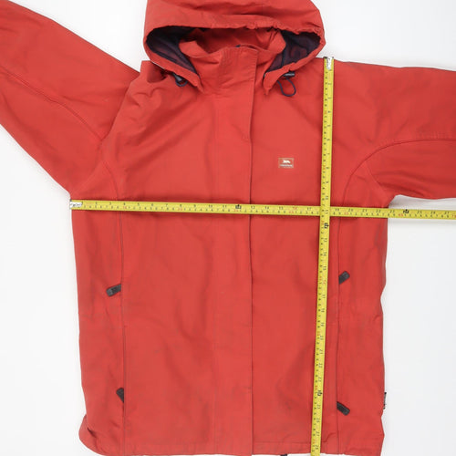 Trespass Men's Red Waterproof Windproof Hooded Parka Jacket Size M
