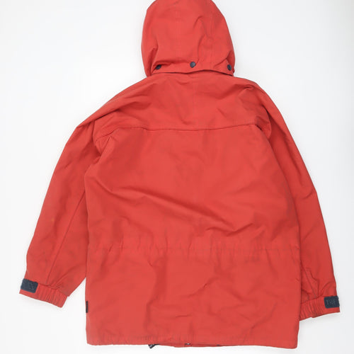 Trespass Men's Red Waterproof Windproof Hooded Parka Jacket Size M