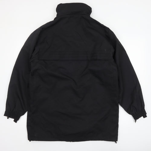 Adidas Men's Black Waterproof Parka Jacket Size M Hooded Full Zip