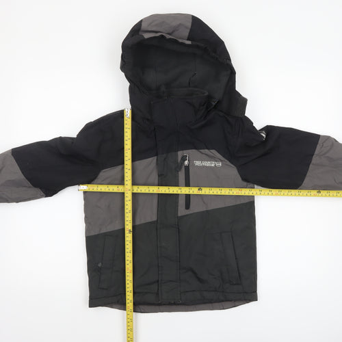 Free Country Boys Grey Waterproof Hooded Puffer Jacket Size 5-6 Years