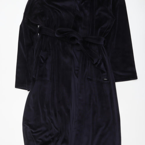 Joules Men's Black XXL Velvet Belted Robe Dressing Gown