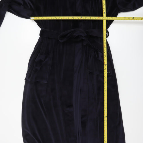 Joules Men's Black XXL Velvet Belted Robe Dressing Gown