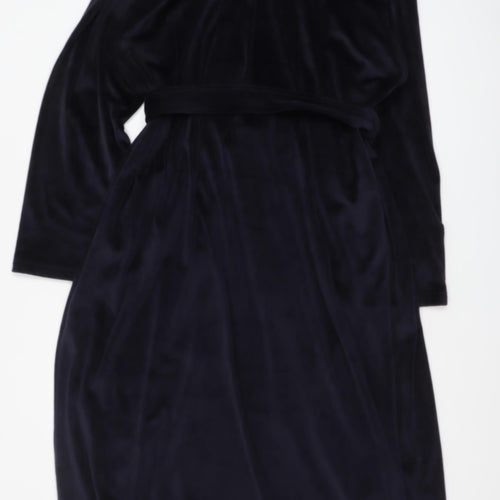 Joules Men's Black XXL Velvet Belted Robe Dressing Gown