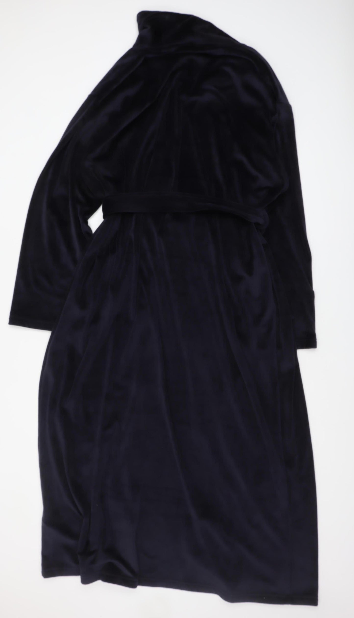 Joules Men's Black XXL Velvet Belted Robe Dressing Gown