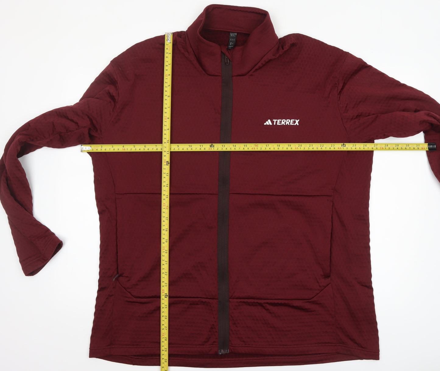 Adidas Terrex Mens Red 2XL Track Jacket Full Zip Lightweight