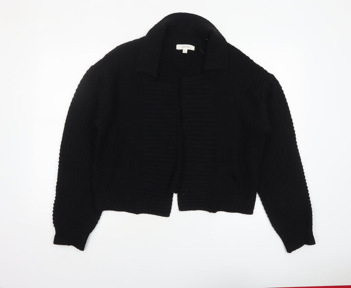 Marks and Spencer Per Una Women Black L Chunky Knit Cardigan