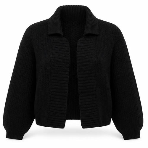 Marks and Spencer Per Una Women Black L Chunky Knit Cardigan