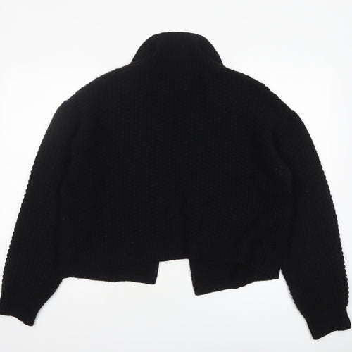 Marks and Spencer Per Una Women Black L Chunky Knit Cardigan