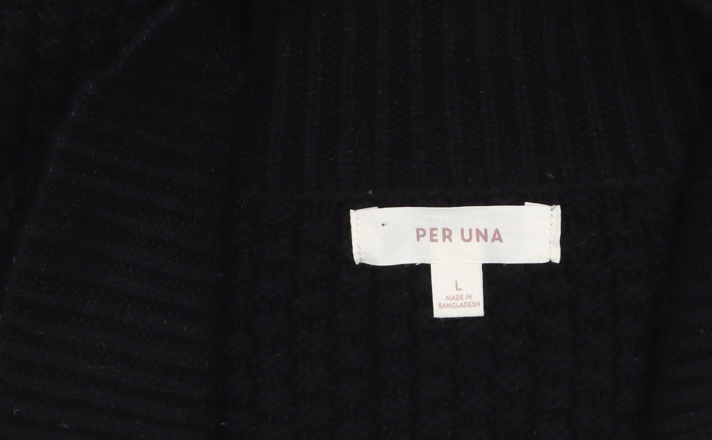 Marks and Spencer Per Una Women Black L Chunky Knit Cardigan