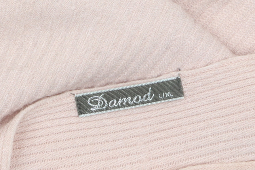 Damod Women's Pink Boat Neck Long Sleeve Knit Pullover Jumper L