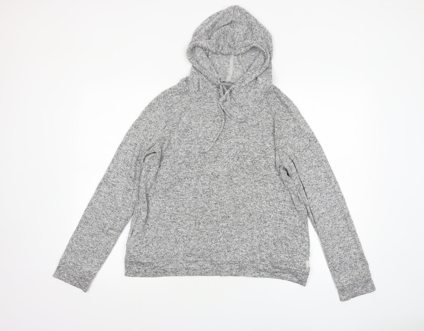 FatFace Womens Grey Long Sleeve Hooded Lounge Top UK 12