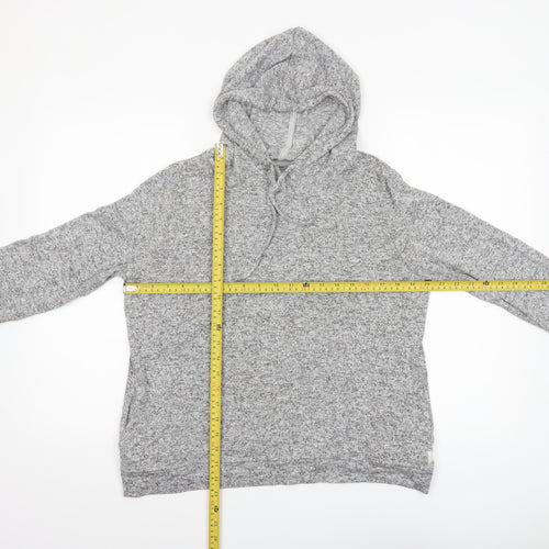 FatFace Womens Grey Long Sleeve Hooded Lounge Top UK 12