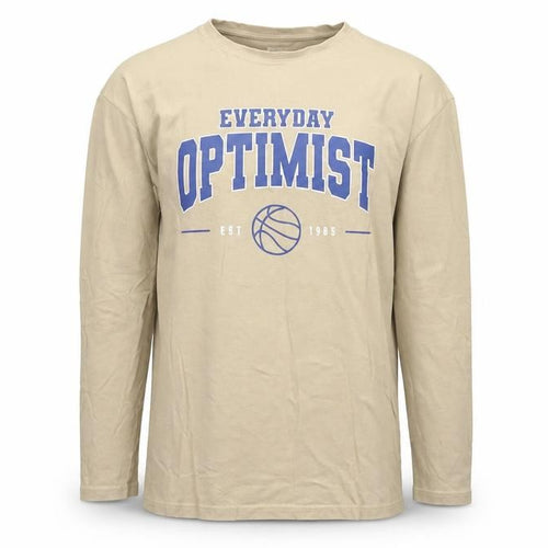 Primark Boys Beige Everyday Optimist Long Sleeve T-Shirt 12-13 Years