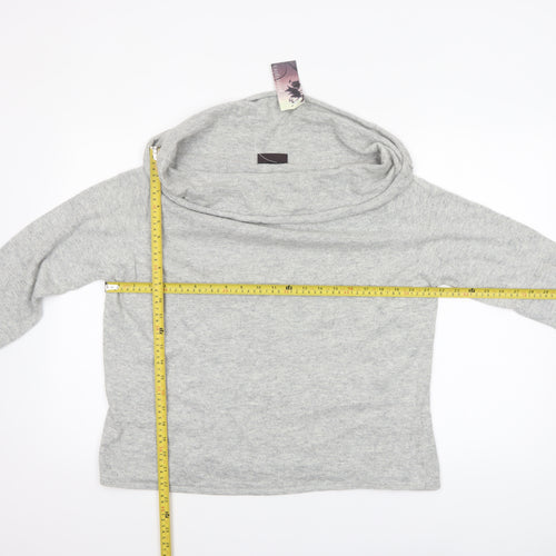 Principles Women's Grey Cowl Neck Long Sleeve Jumper Size 20