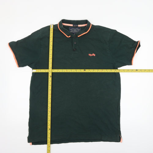 Tokyo Laundry Men's Green Collared Short Sleeve Polo Shirt L