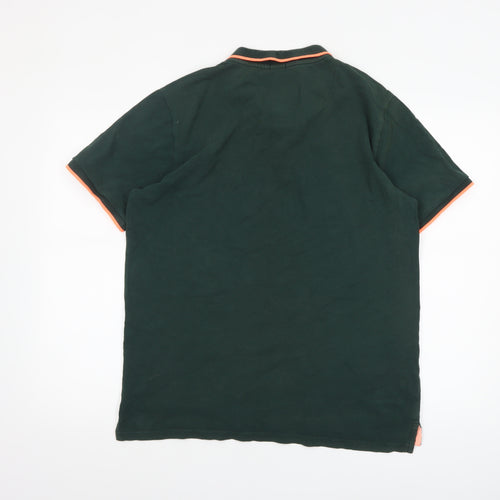 Tokyo Laundry Men's Green Collared Short Sleeve Polo Shirt L