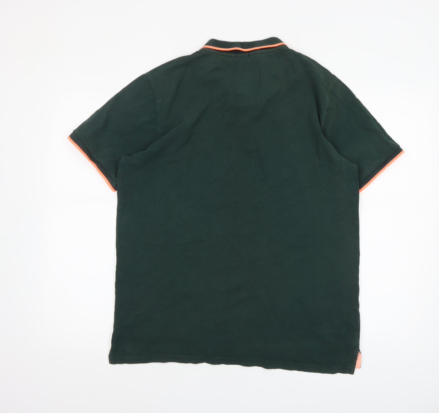 Tokyo Laundry Men's Green Collared Short Sleeve Polo Shirt L