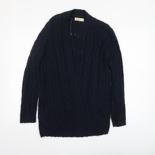 Hollister Women's Black Cable-Knit Open Cardigan XS
