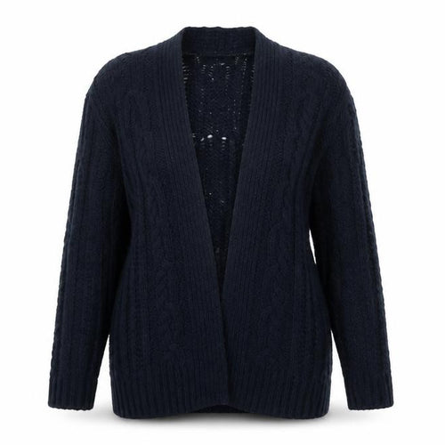 Hollister Women's Black Cable-Knit Open Cardigan XS