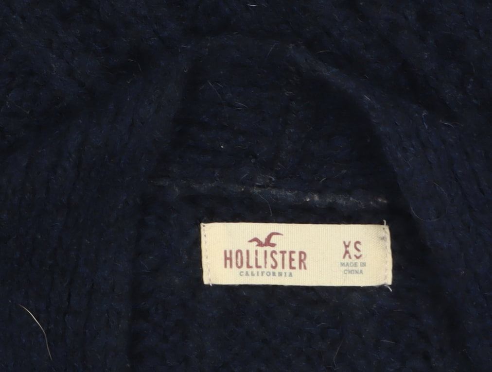 Hollister Women's Black Cable-Knit Open Cardigan XS