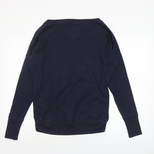 Superdry Women's Navy Blue Crew Neck Pullover Sweatshirt Size S