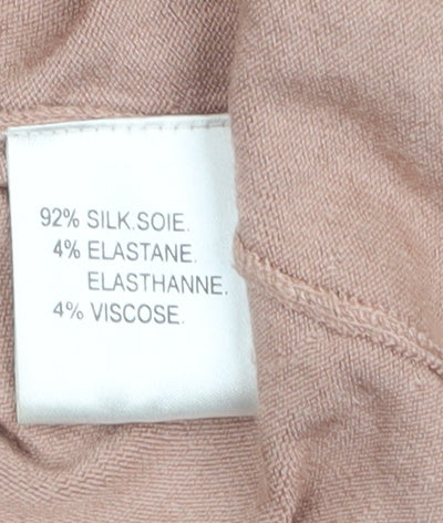 Nougat London Women’s Pink Silk Blend Tie Front Cardigan Size S