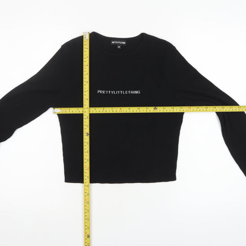 PrettyLittleThing Women’s Black Slim Fit Knit Jumper Size M