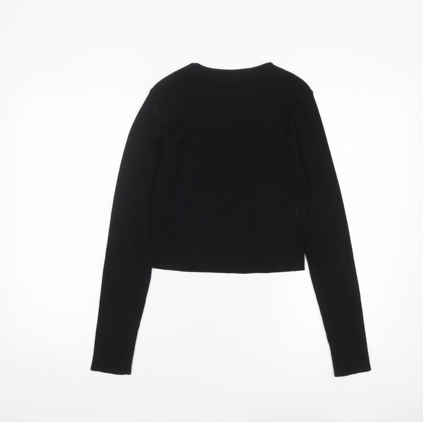 PrettyLittleThing Women’s Black Slim Fit Knit Jumper Size M