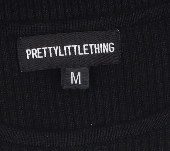 PrettyLittleThing Women’s Black Slim Fit Knit Jumper Size M