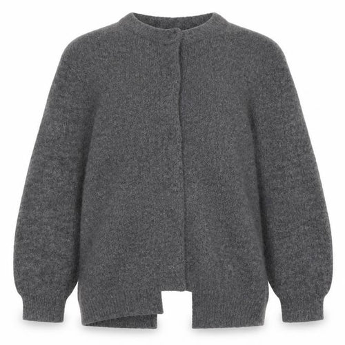 H&M Girls Grey Long Sleeve Open Front Cardigan 9-10 Years Wool Blend