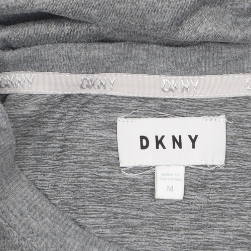 DKNY Women Grey Long Sleeve Crew Neck Jersey T-Shirt M