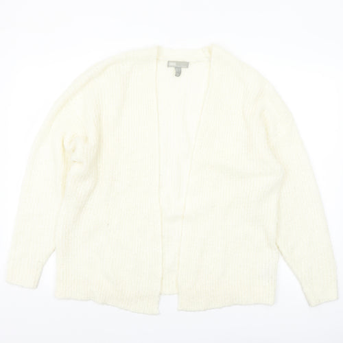 ASOS Women Ivory Chunky Knit Open Front Cardigan UK 6