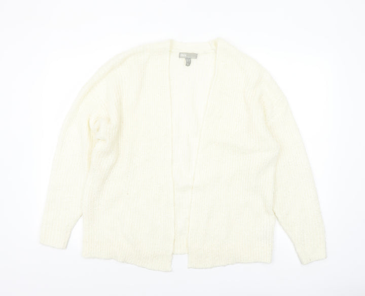 ASOS Women Ivory Chunky Knit Open Front Cardigan UK 6