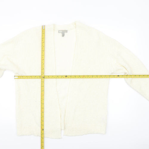 ASOS Women Ivory Chunky Knit Open Front Cardigan UK 6