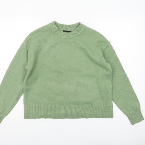 New Look Women’s Green Crew Neck Knit Jumper Size S