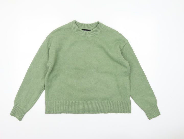 New Look Women’s Green Crew Neck Knit Jumper Size S